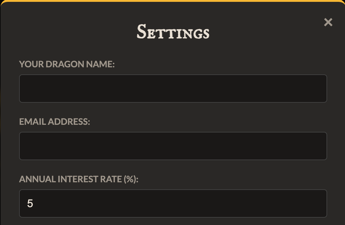 The Settings Menu